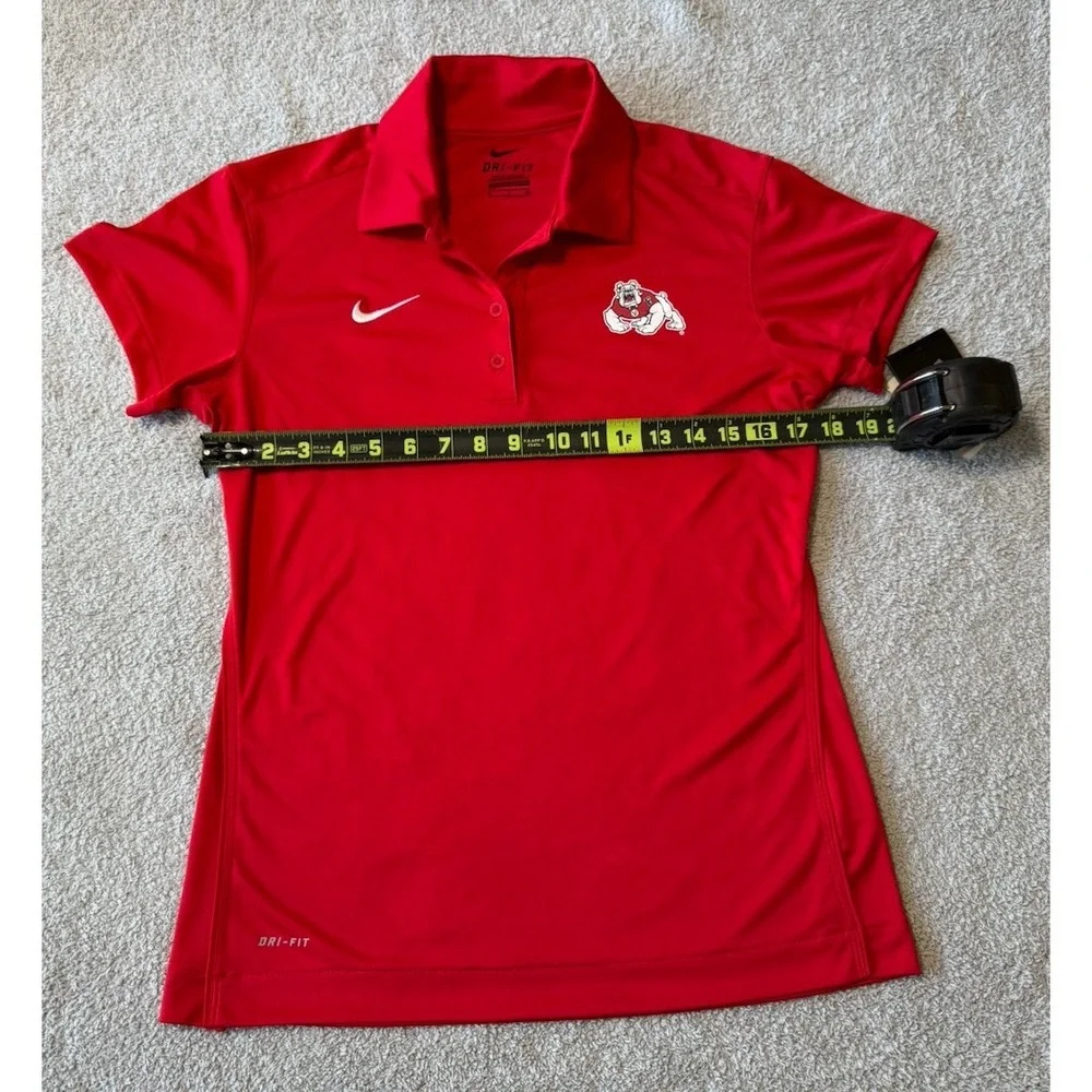 NWT‎ Fresno State Nike Polo Shirt Red Womens Size Small